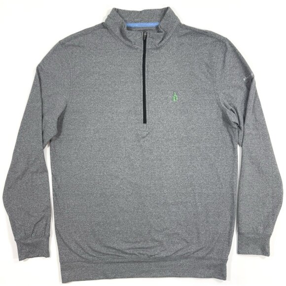 Straight Down Mens 1/4 Zip Pullover Whispering Pines Golf Club Sz Medium Gray - Picture 2 of 12